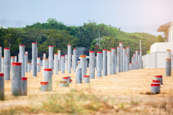 Concrete Pile Installation in Vista