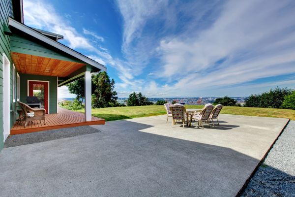 Backyard Concrete Paving in Vista