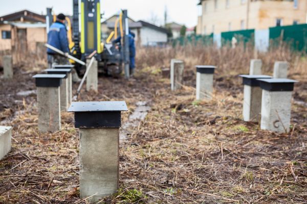 Concrete Piling Installation in Vista